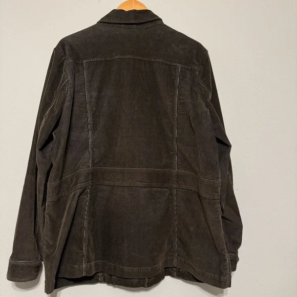 Eddie Bauer Women’s Corduroy Barn Jacket Trucker Chore Utility 2X - Picture 2 of 4